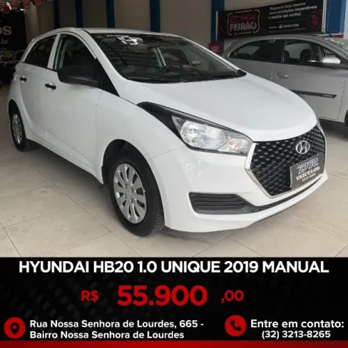 Hyundai HB20 Unique 1.0 Flex 12V Mec. 2019