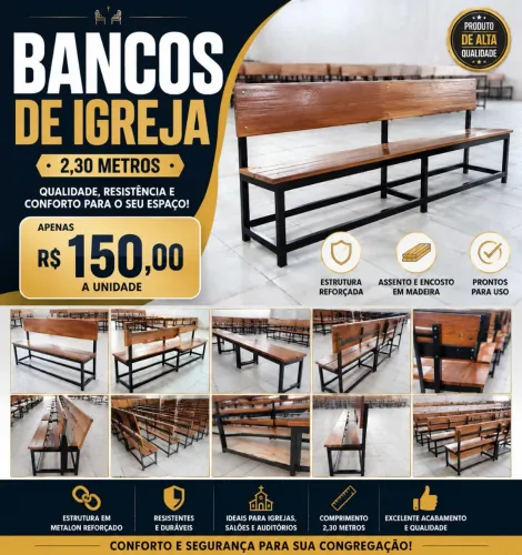 Bancos de igreja