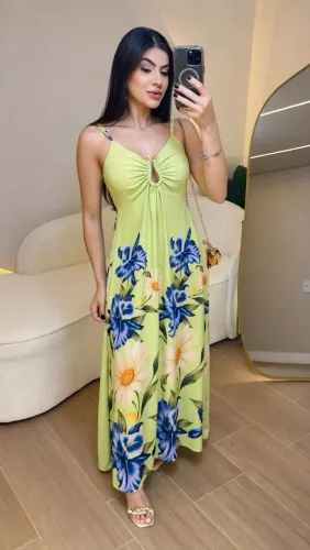 Vestido crepe seda sem bojo lastex nas costas veste 38 ao 44