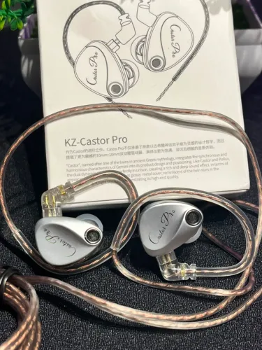 FONE KZ CASTOR PRO CINZA