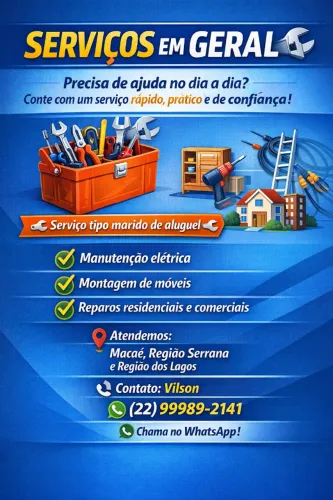 Montagem de moveis e Serviços/Manutenção no Geral 