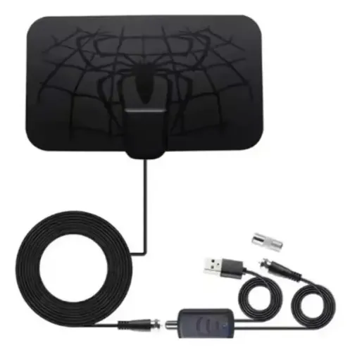 Antena Digital Interna Amplificadora de Sinal 4k FX-ANT-08 - Flexgold