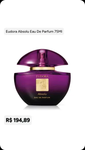 Eudora eau de parfum 75ML