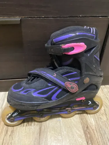 Patins abec 7 roxo e rosa 