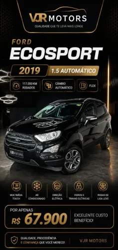 Ford Ecosport Freestyle Plus 1.5 Flex 5P Aut. 2019
