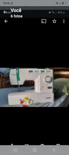 Máquina de custura Elgin decora mais