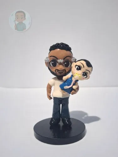 Personalizado em biscuit para dia dos pais aceito encomendas
