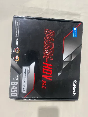 ASRock B450M-HDV R4.0 - Suporta Ryzen | Nunca usado
