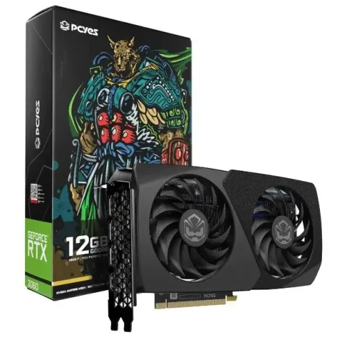 (NOVA)Placa de Vídeo Nvidia GeForce RTX 3060 12GB GDDR6 Pcyes Dual Fan 192 Bits