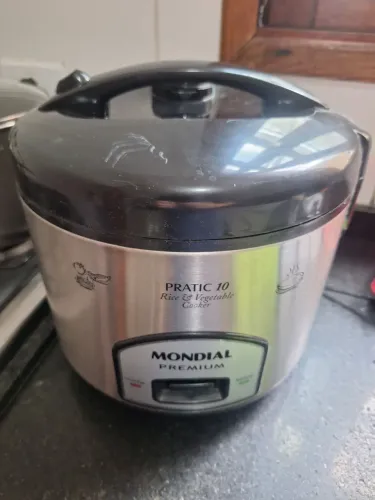 Panela de arroz inox, estado de novo