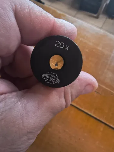 Lote 2 Oculares Vintage Para Microscópio Fok-gyem (15x E 20x)