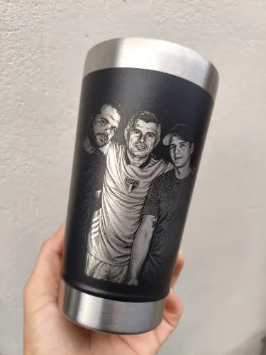 Copo térmico personalizado com foto 