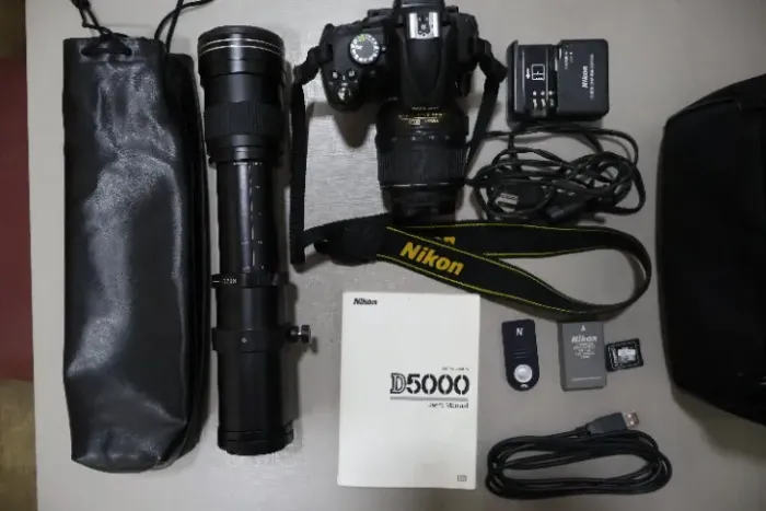 Nikon d5000 com acessórios