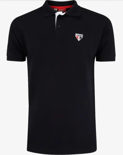 Camisa São Paulo FC torcedor polo preta (CENTAURO)