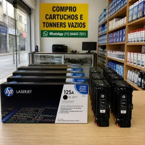 Cartucho de toner para impressora HP, modelo CB540 (125A)