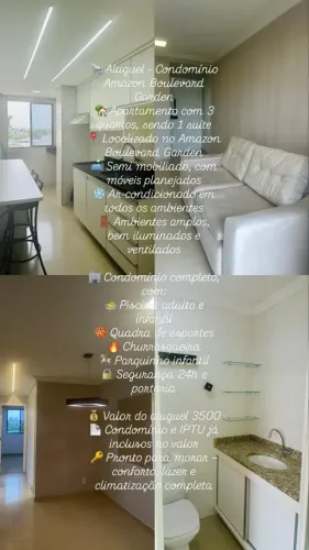 Aluguel - Condomínio Amazon Boulevard Garden - R$3.500