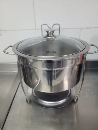 Rechoud redondo Brinox - Linha Luxo