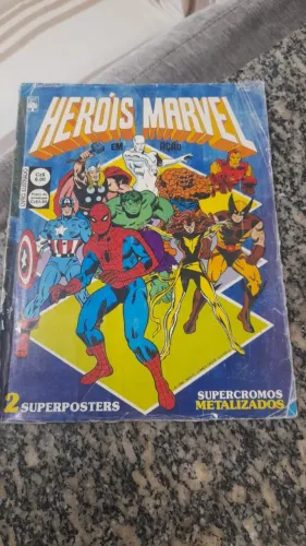 álbum Herois Marvel em Ação - anos 80 - original completo