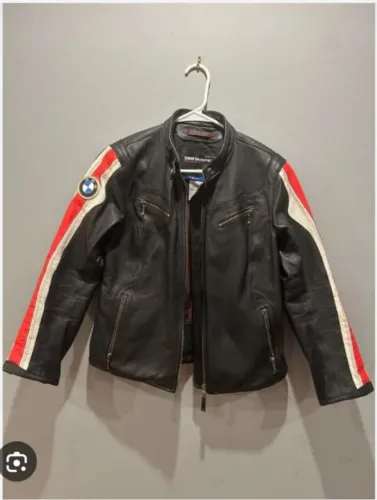 Jaqueta de couro legítimo da BMW original