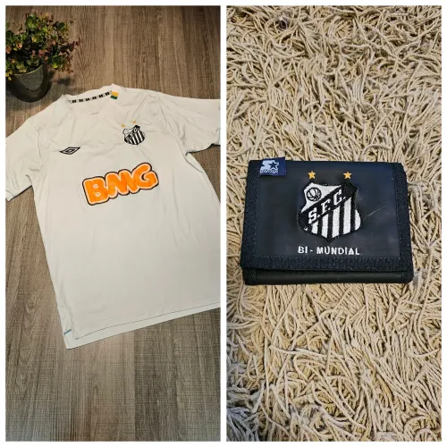 Camisa + carteira do Santos Futebol Clube ( M )