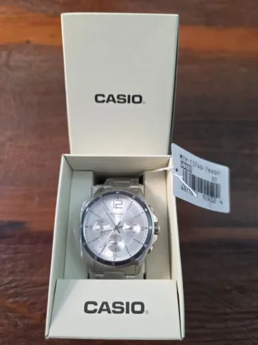 Relógio Casio MTP-1374D-7AV NOVO máquina japonesa
