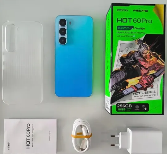 INFINIX HOT 60 PRO 256+08 GB RAM NOVO ENTREGAMOS GARANTIA LANÇAMENTO