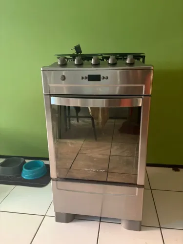     Fogão Brastemp Inox 4 Bocas - Para Conserto ou Uso