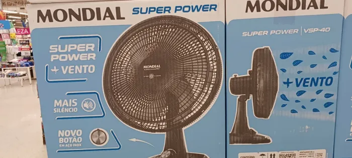Ventilador mondial 127v.nova na caixa