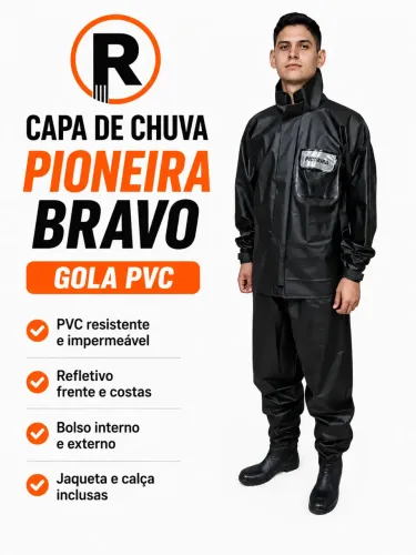 Capa de Chuva Masculino Motoboy 