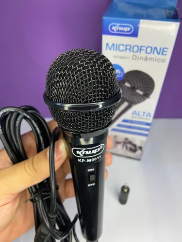 Microfone Dinâmico Unidirecional - Knup KP-M0011