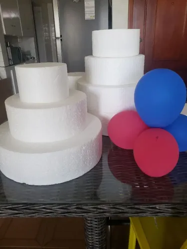 Isopor para bolo fake