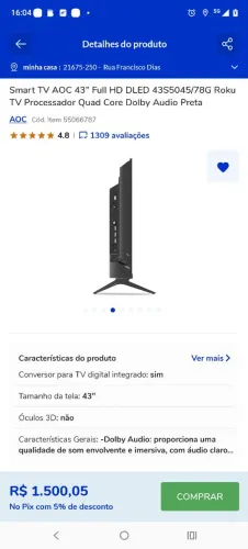 Tv 43 polegadas
