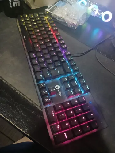 Teclado Mecânico Gamer ninja LEAP RGB 100%