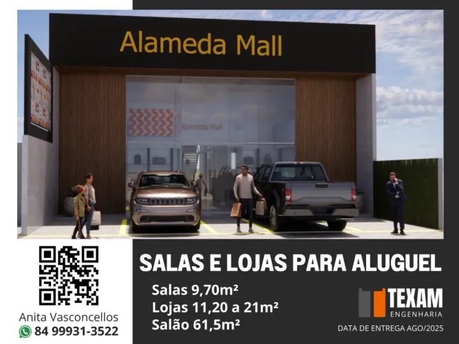 Alugo lojas e salas p/clinica ou prédio todo.Predio novo
