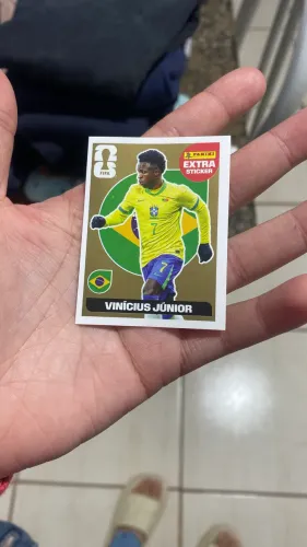 Figurinha Copa Do Mundo 2026 Legend Sticker Extra Vini Jr Gold Ouro 