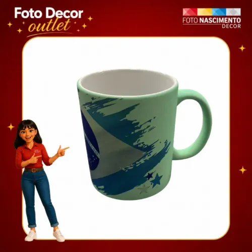 Caneca de porcelana Brasil
