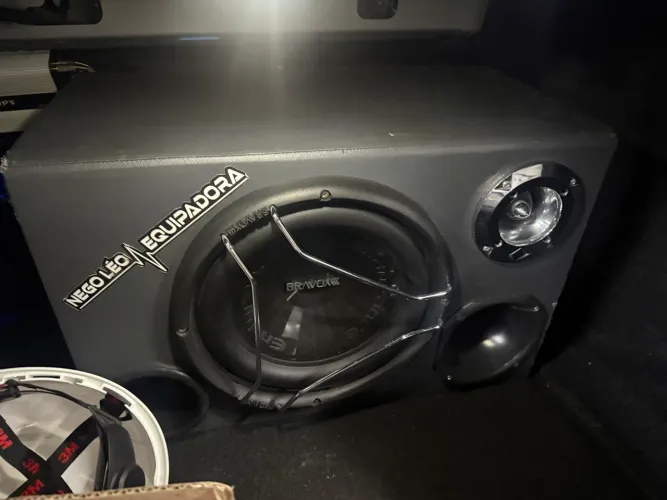Subwoofer bravox 800 rms 12 polegadas + caixa