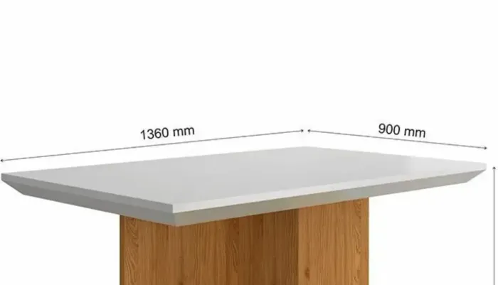 Tampo de mesa de Jantar OFF WHITE Nova sem uso
