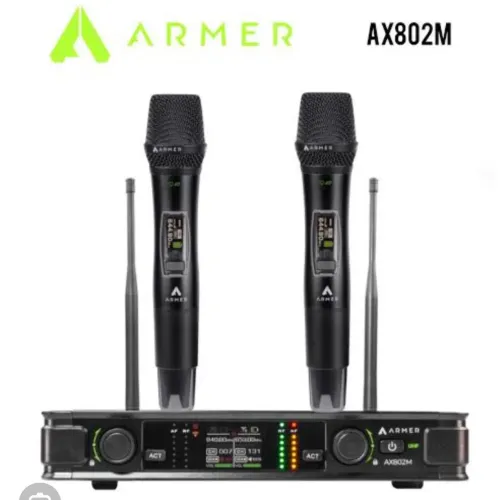 Microfone sem fio duplo Armer AX802M (NOVO)