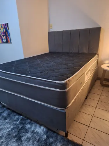 Colchão+ cama box + cabeceira