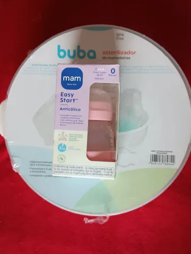 Kit Enxoval - Esterilizador Buba e mamadeira MAM