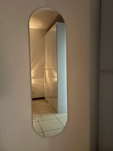 Espelho orgânico oval 40x140cm