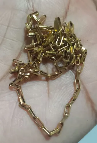 Cordão de ouro 18k estilo corrente 5g.