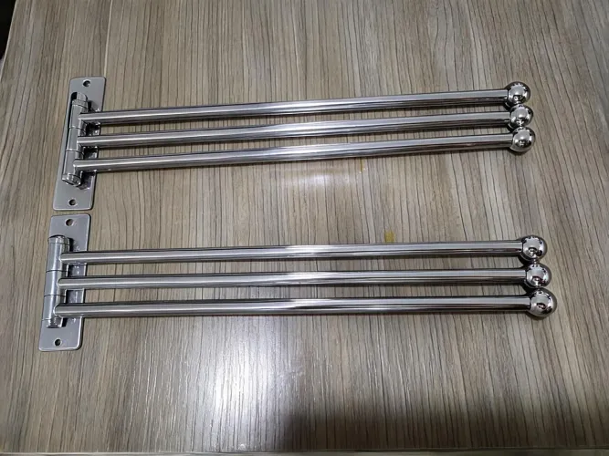 Suporte triplo para toalhas banheiro cromado - porta toalha