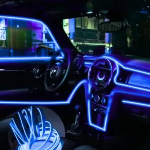 Mangueira LED Automotivo 12V 5m - Azul Neon Flexível