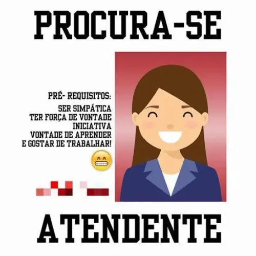 Preciso de 03 Atendimento ao cliente