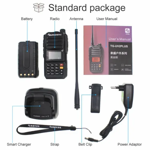Rádio Comunicador Quansheng TG-UV2 PLUS 10W - NOVO NA CAIXA / LACRADO