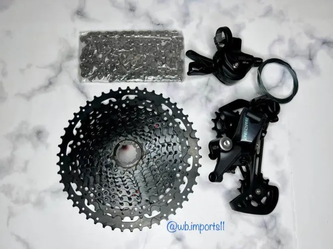 Kit shimano deore 12v com cassete sunshine
