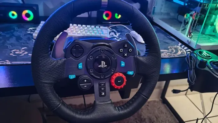 Volante Logitech G29 Driving Force para Ps5, Ps4, Ps3 e Pc