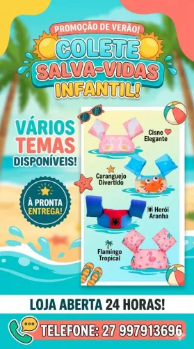 Colete salva vidas vários temas